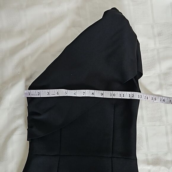 Adyce Women's One Side Off The Shoulder Bodycon Midi Dress Small Black - Picture 6 of 16